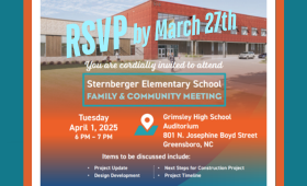  You are cordially invited to attend Sternberger Elementary School FAMILY & COMMUNITY MEETING Tuesda