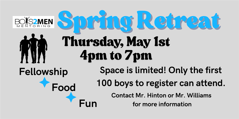  spring retreat boys 2 men