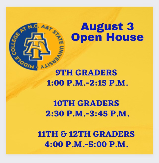  Date for Open House 