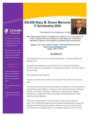 Scholarship Information Flyer