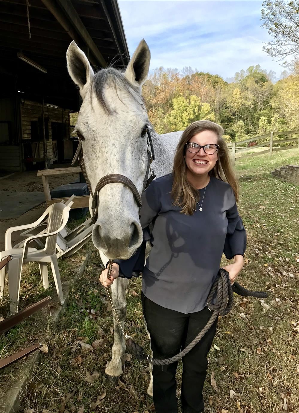 My horse Graylyn and I 