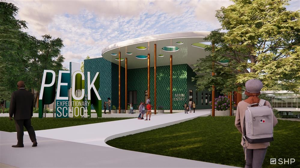  Trees Inspire Design For New Peck K-8 School In Greensboro