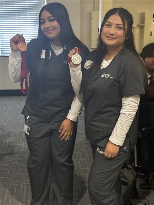 2nd & 3rd place in Nursing Assisting