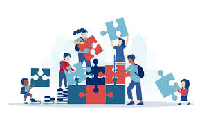 people putting together a puzzle