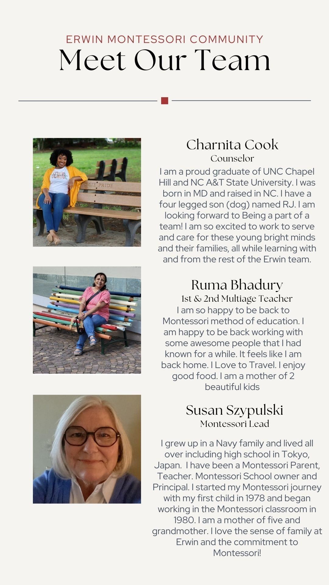 Members of our new staff