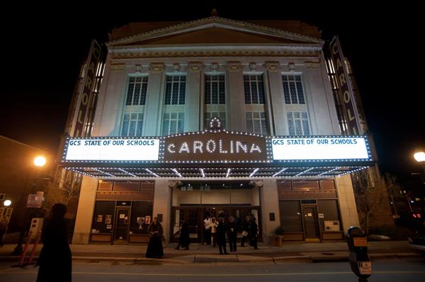 Outside of Carolina Theatre Outside of Carolina Theatre