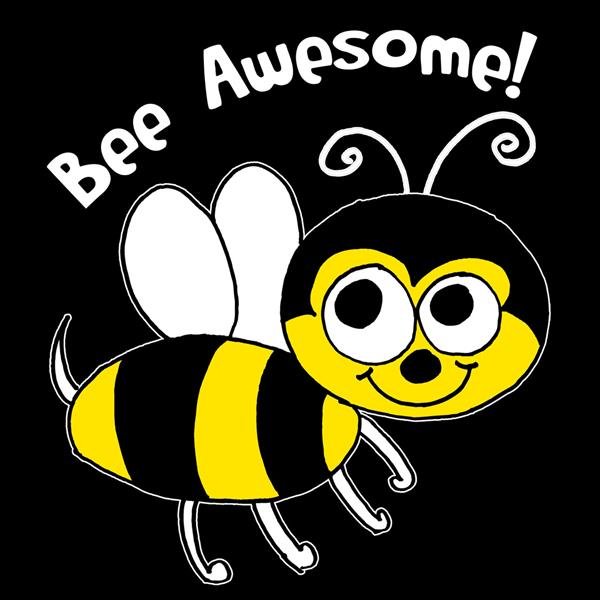  A bee being awesome. 