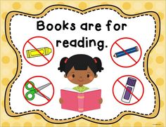 Taking care of books picture. 