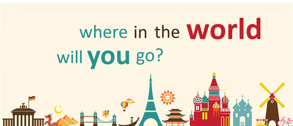 Where in the world will you go? 