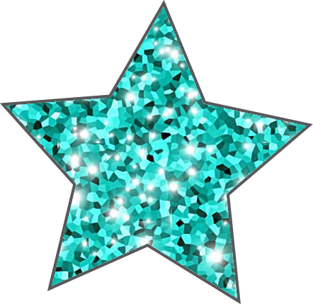 Sparkly Blue star