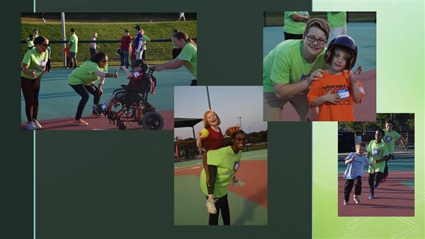 SMART committe students assist at the Miracle Leauge games 