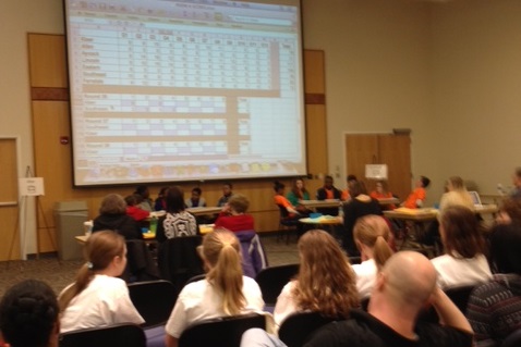 batt le of the books competition room at UNCG