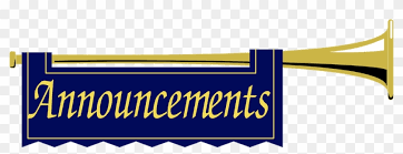 Announcements 