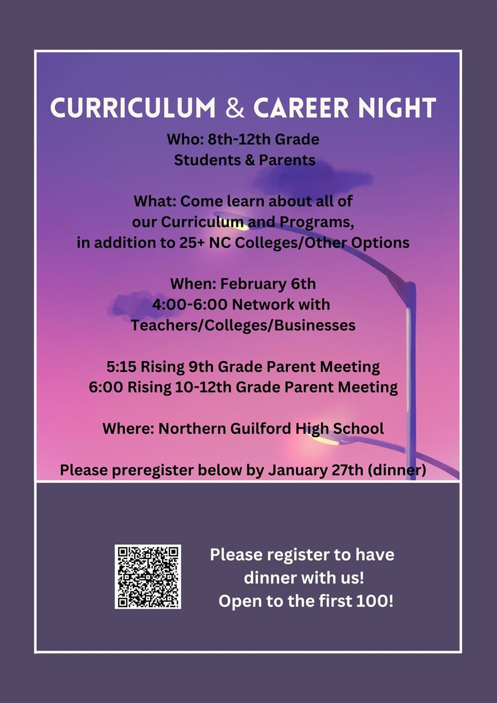 Curriculum and Career Night 2025