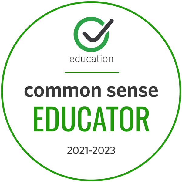 Common Sense Media Educator 2021-2023 Recognition-Badge