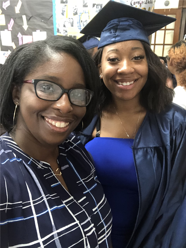 Nwabueze and a former student